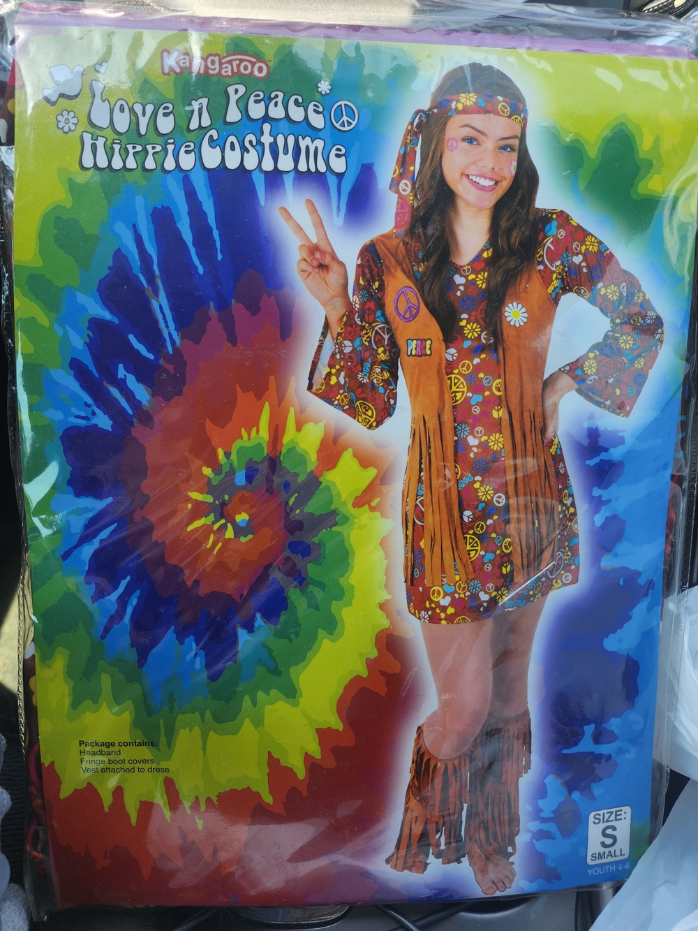 kangaROOS Brown & Multicolor Hippie Costume (Kids)